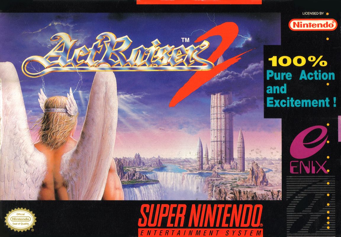 ActRaiser 2 box art for Super Nintendo
